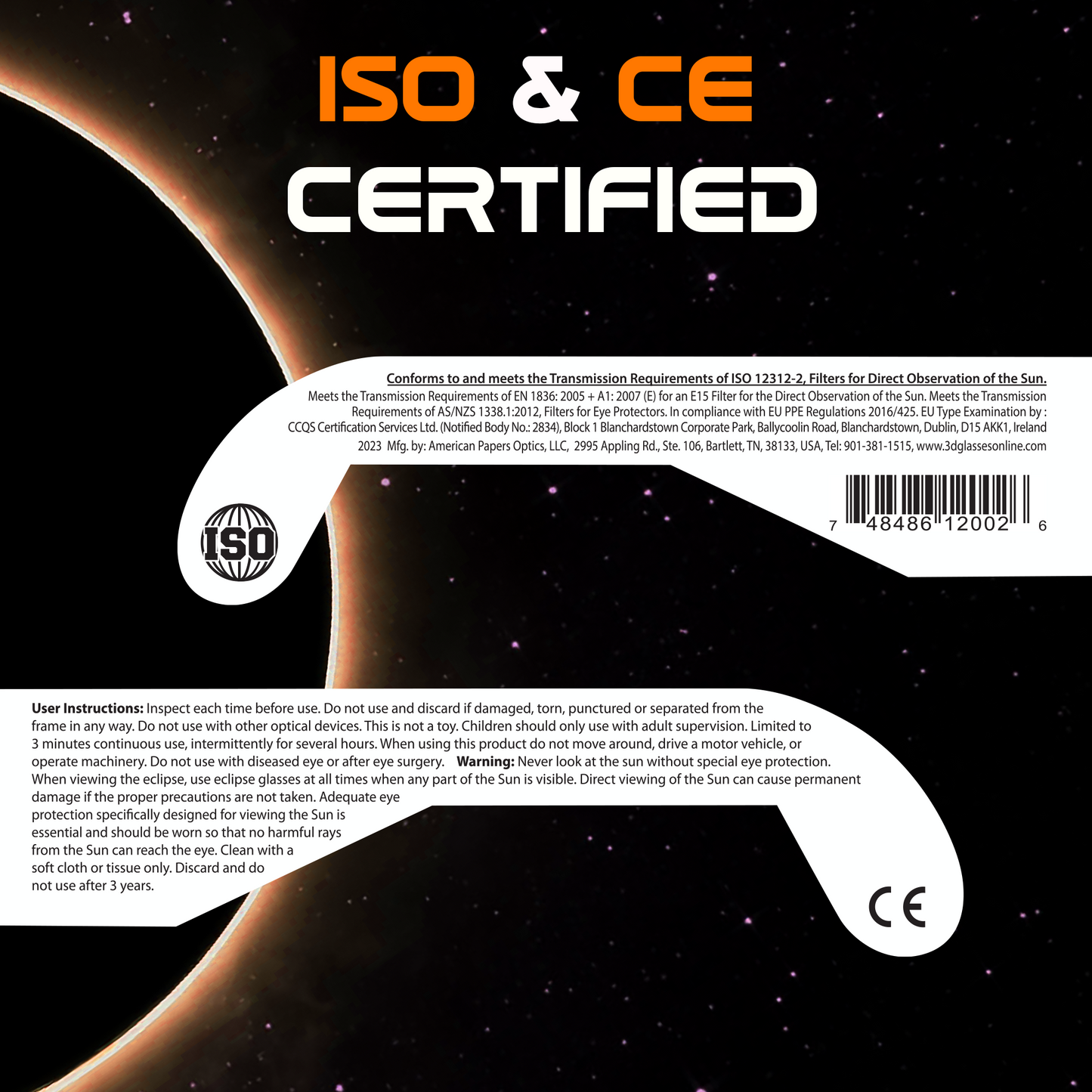 Solar Eclipse Glasses