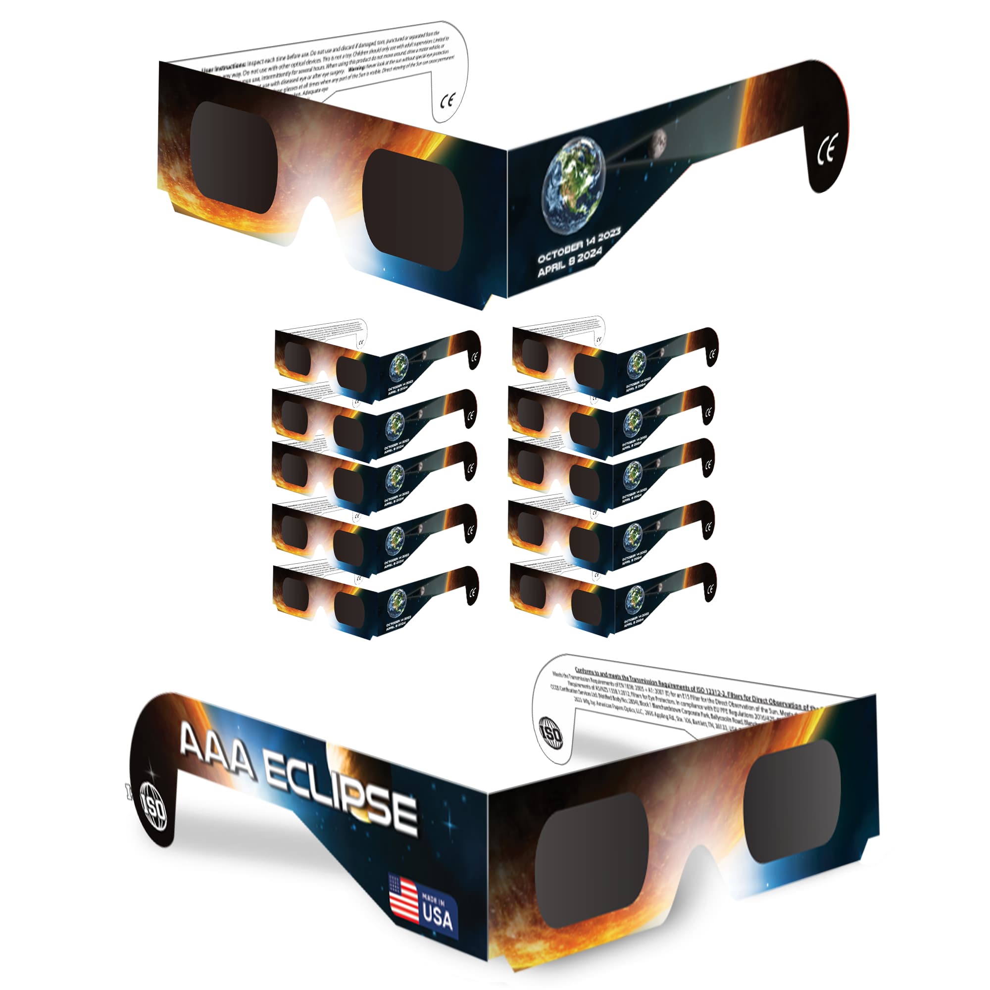 Solar EcliIpse Glasses ISO Certified NASA Approved Made In USA solar-ecliipse-glasses-iso-certified-nasa-approved-made-in-usa